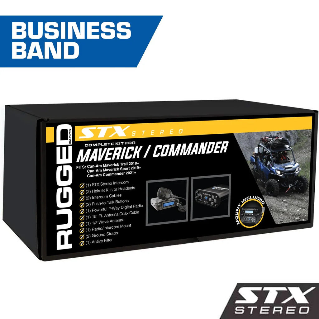Can-Am Commander and Maverick - Dash Mount - STX STEREO with Business Band Radio