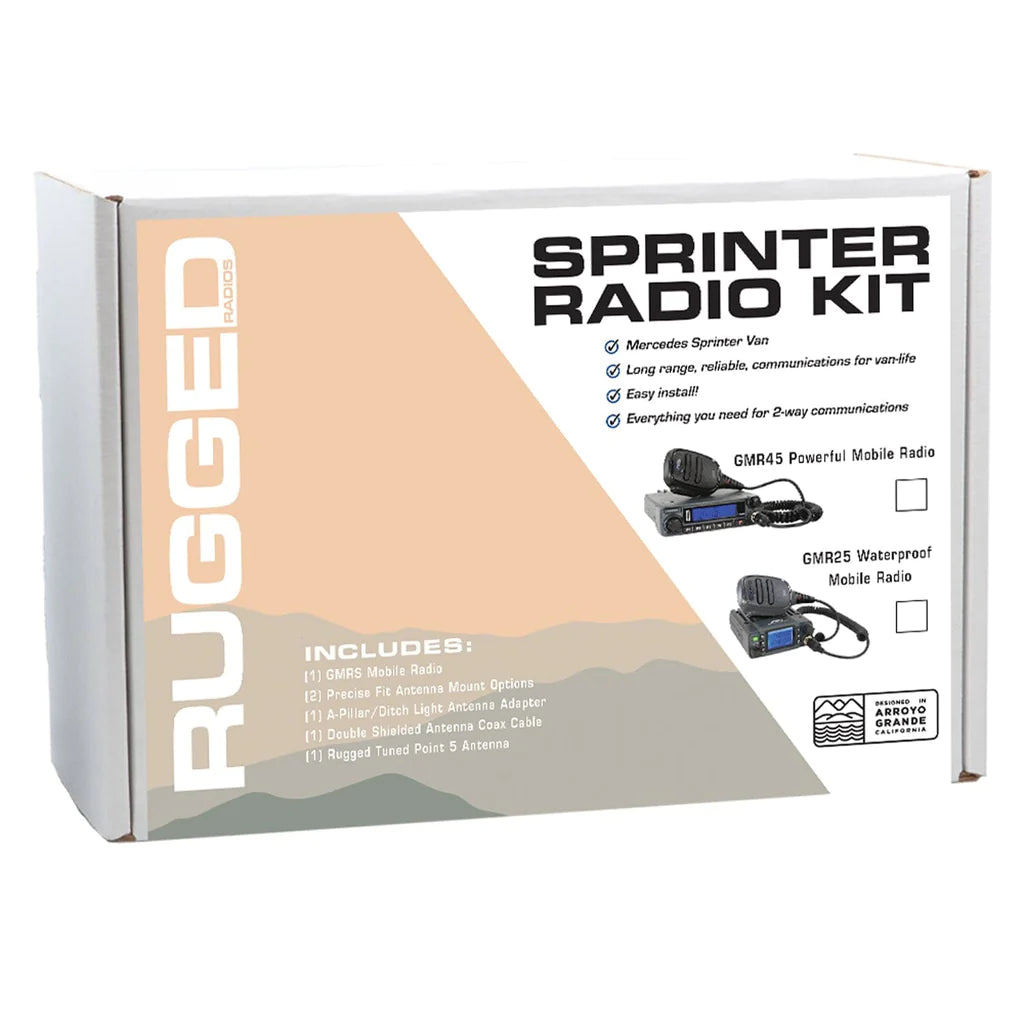 Mercedes Sprinter Van Two-Way GMRS Mobile Radio Kit