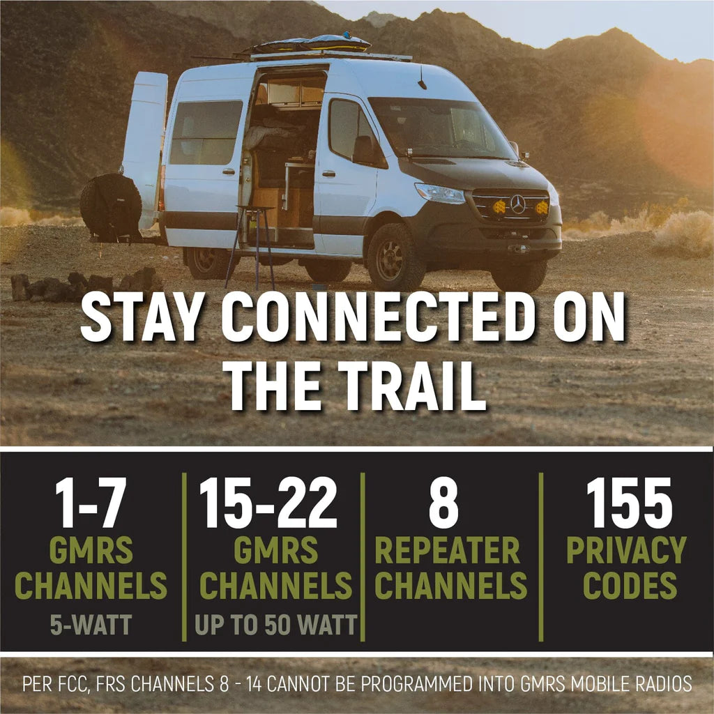 Mercedes Sprinter Van Two-Way GMRS Mobile Radio Kit