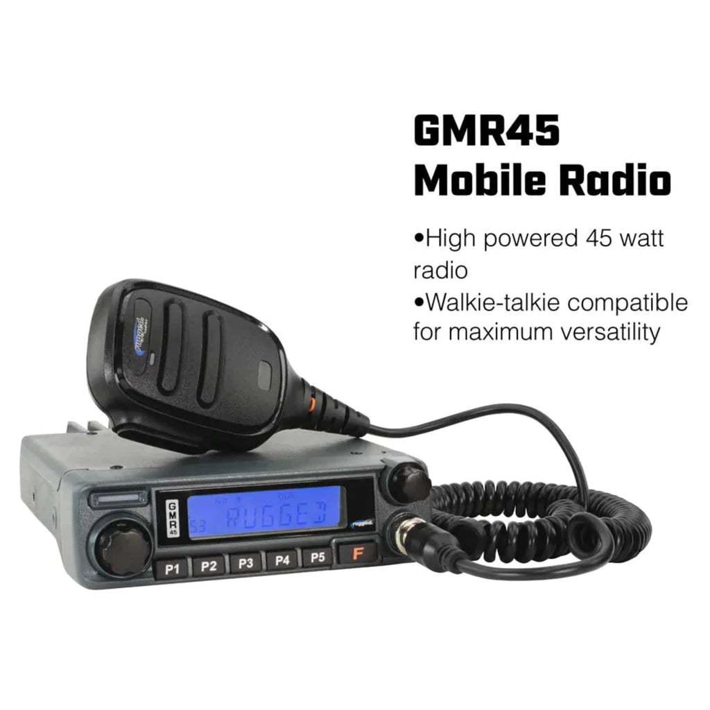 Polaris PRO/R- Turbo R - Pro XP - Dash Mount - STX STEREO with 45 Watt GMRS Radio