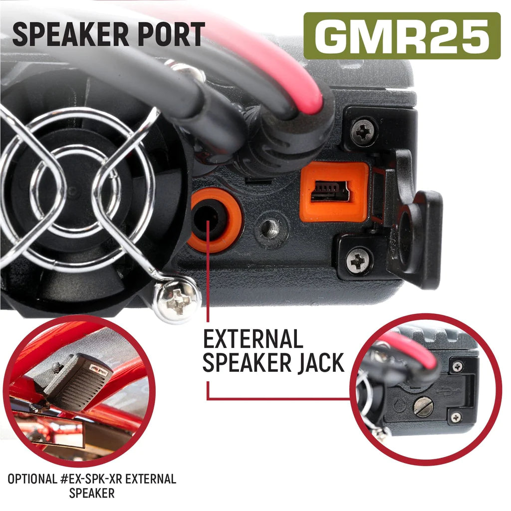 Radio Kit Lite - GMR25 Waterproof GMRS Band Mobile Radio with Stealth Antenna