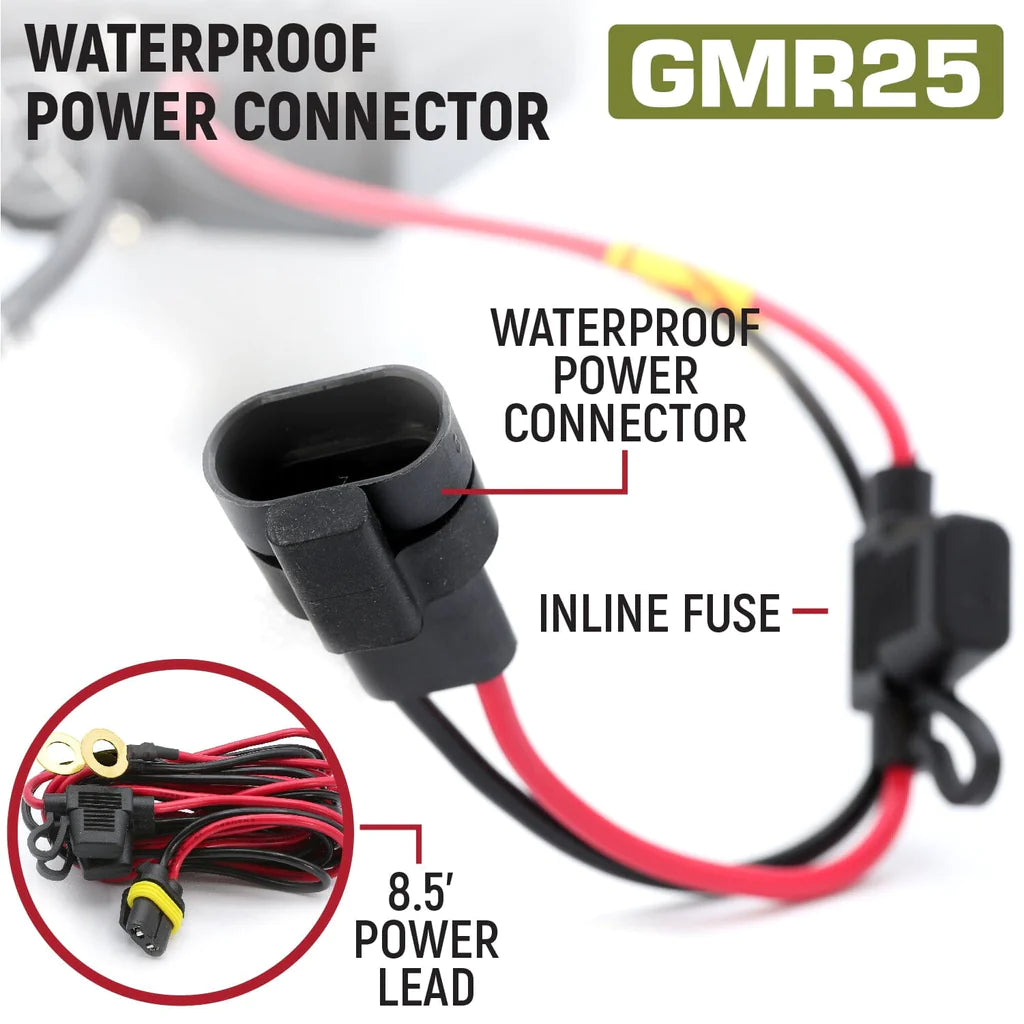 Radio Kit Lite - GMR25 Waterproof GMRS Band Mobile Radio with Stealth Antenna