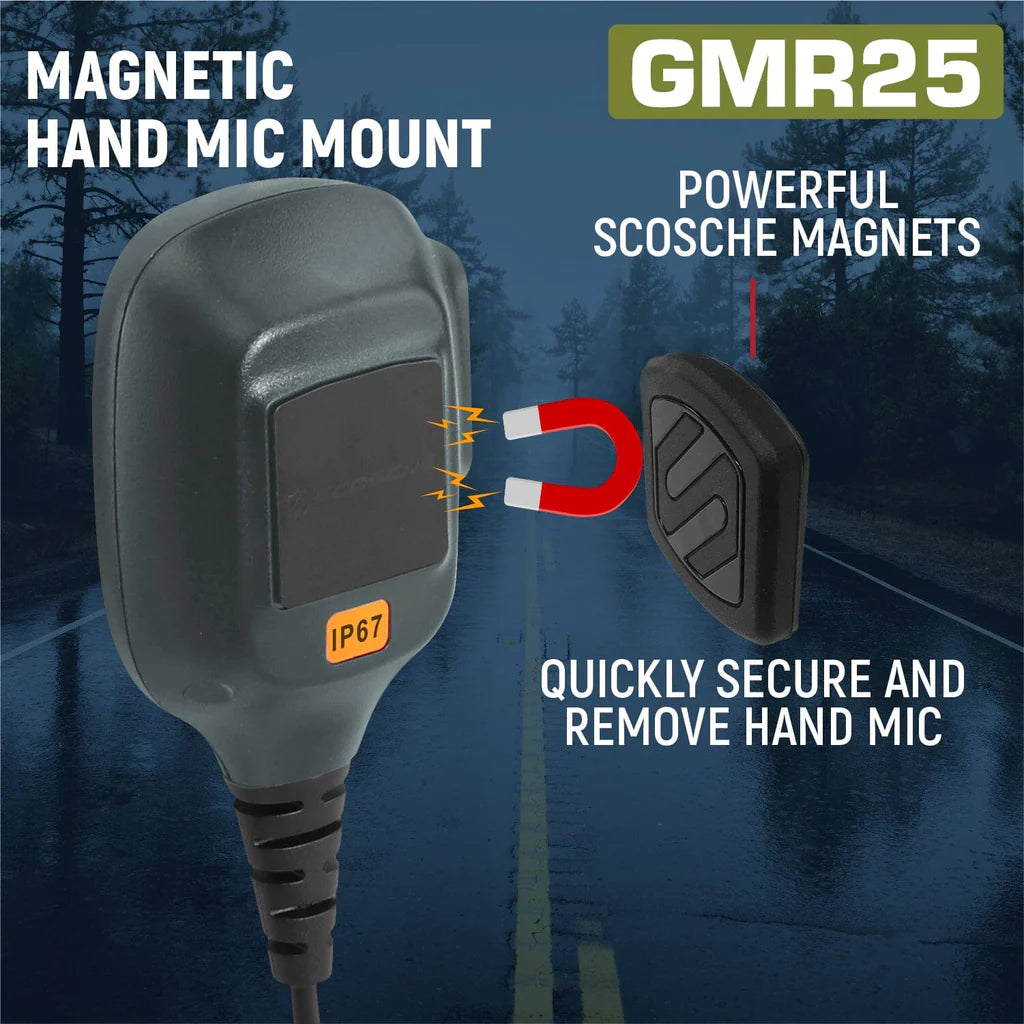 Radio Kit Lite - GMR25 Waterproof GMRS Band Mobile Radio with Stealth Antenna