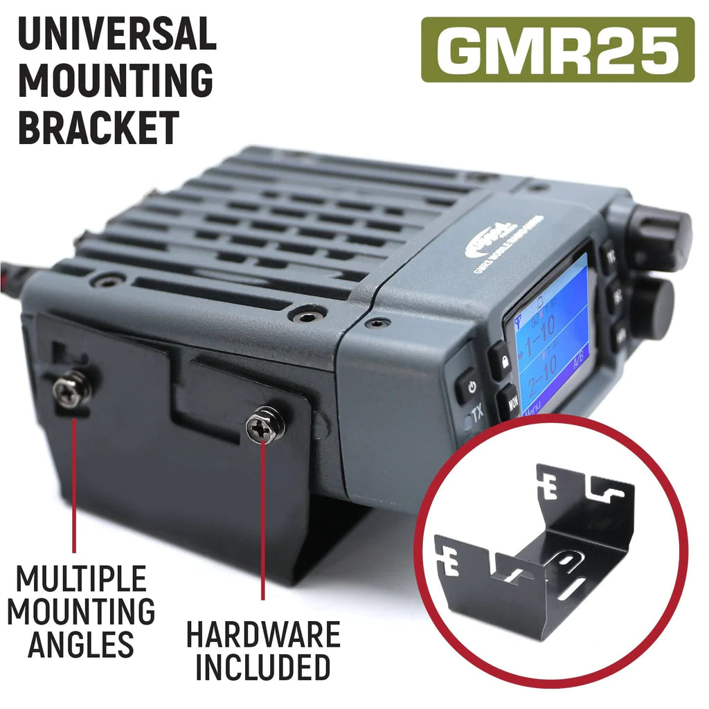 Radio Kit Lite - GMR25 Waterproof GMRS Band Mobile Radio with Stealth Antenna