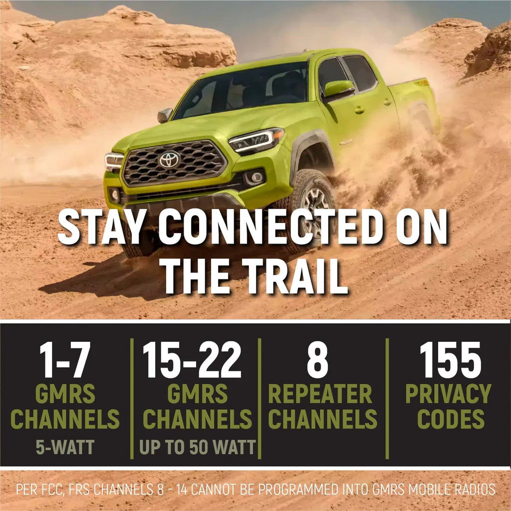 Toyota Tacoma, 4Runner, Lexus Two-Way GMRS Mobile Radio Kit
