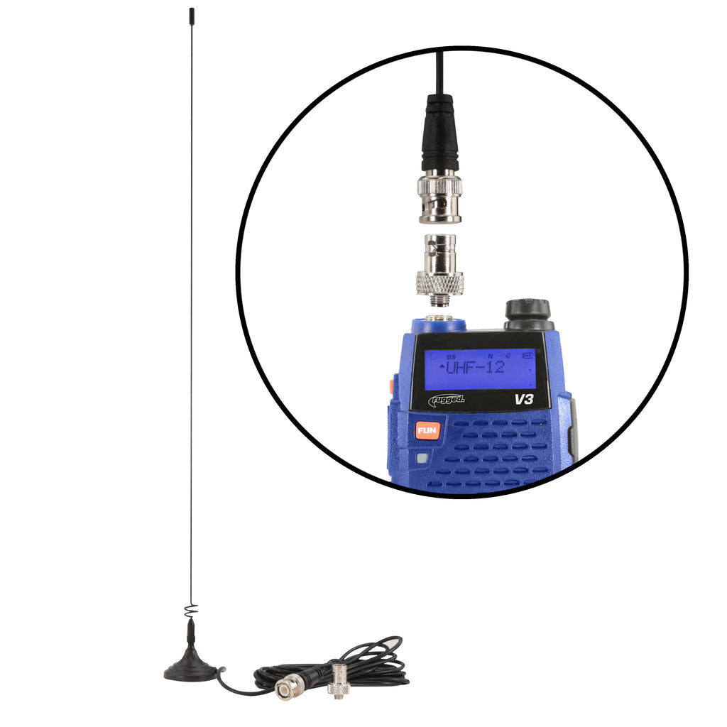 Dual Band Magnetic Mount Antenna for Rugged Handheld Radios
