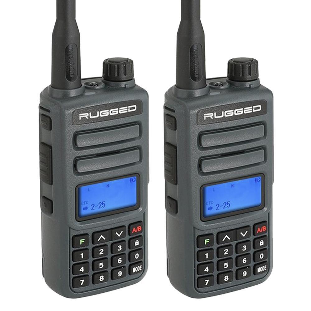 2 PACK - GMR2 Handheld GMRS FRS Radio Pair - By Rugged Radios
