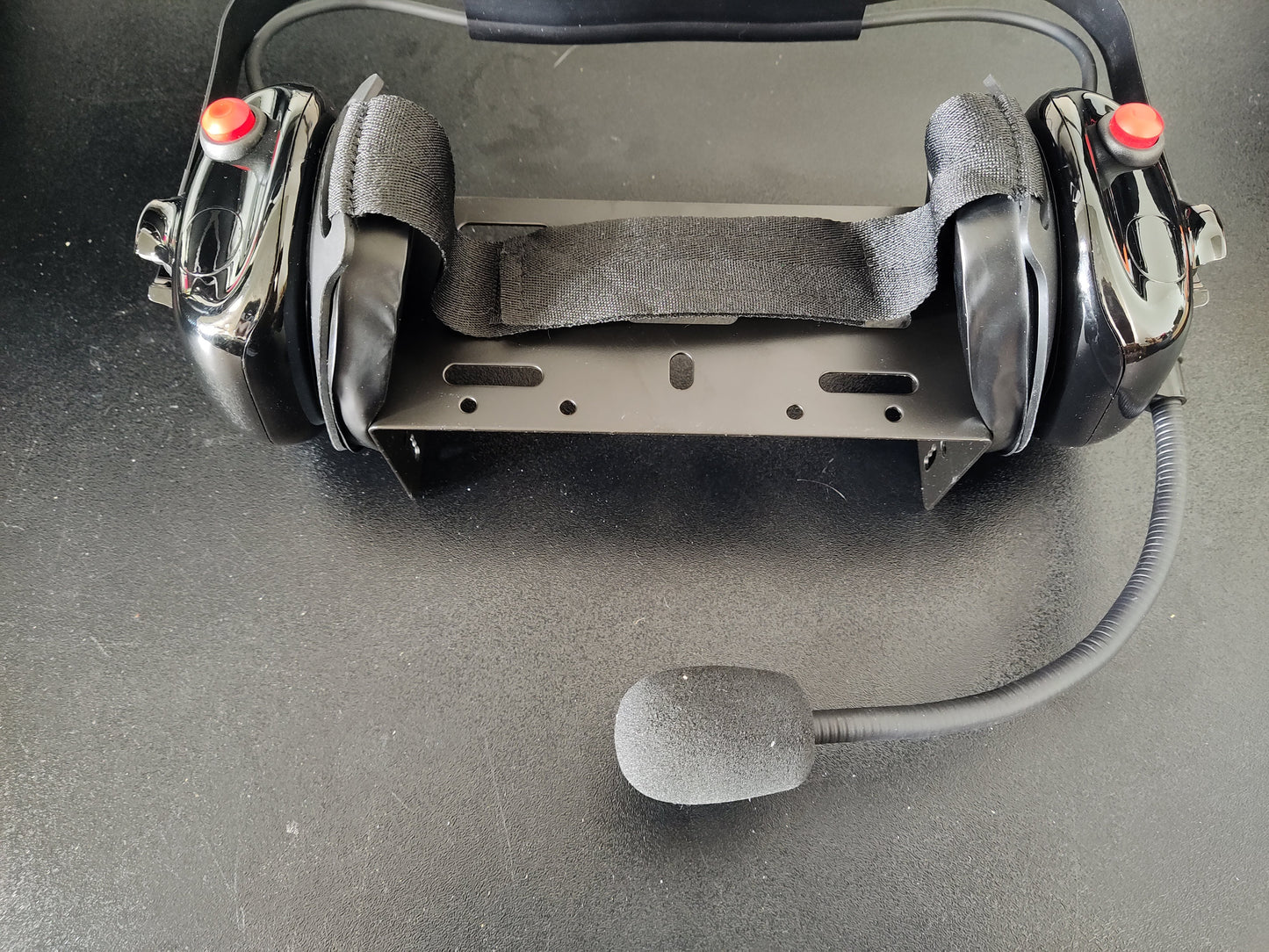 Behind The Head - Dual Push To Talk - Dual Earmuff - Noise Cancelling Headset W/ Flexible Boom