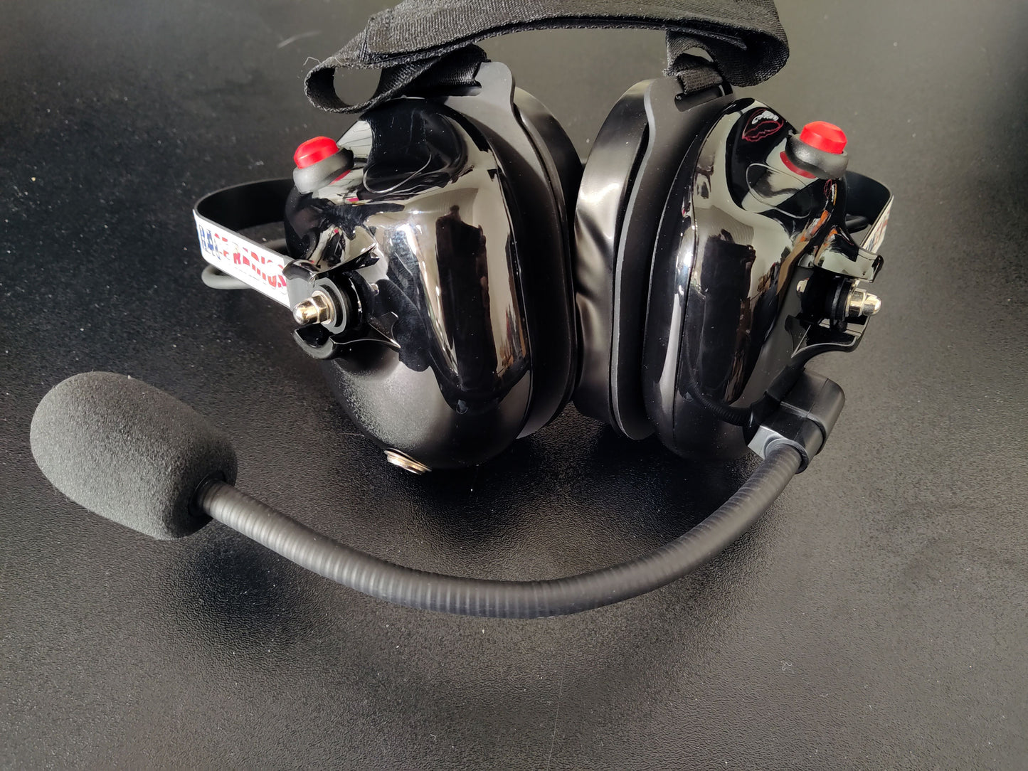 Behind The Head - Dual Push To Talk - Dual Earmuff - Noise Cancelling Headset W/ Flexible Boom