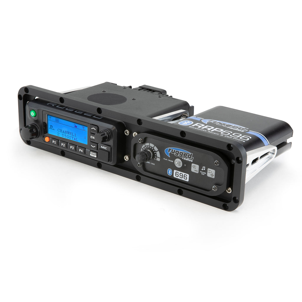Dash Mount Horizonal for RDM-DB Radio and Intercom - Billet Aluminum