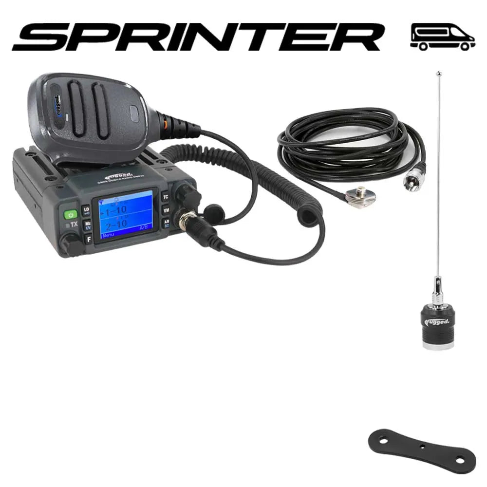 Sprinter Van Radio Kit - with GMR25 Waterproof Mobile Radio for 2007-Present Mercedes-Benz Sprinter