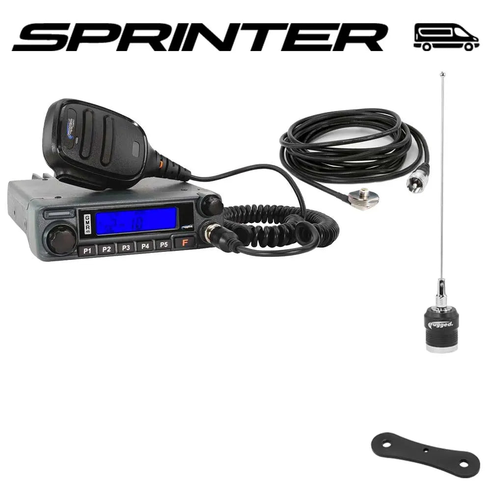 Sprinter Van Radio Kit - with GMR45 POWER HOUSE Mobile Radio for 2007-Present Mercedes-Benz Sprinter