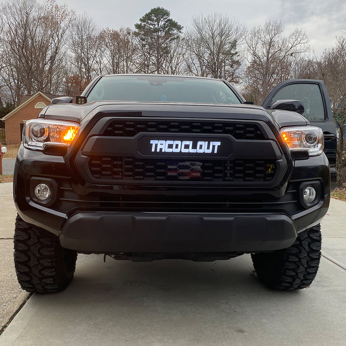 Custom CNC Cut LED Backlit TRD Pro Style Grille for 2016-2021 Tacoma