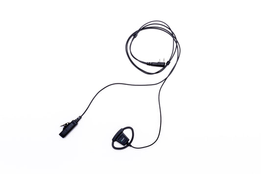 Platinum Series 2-Wire Surveillance Kit for Two-Way Radio with Adjustable D-Shaped Ear Hanger