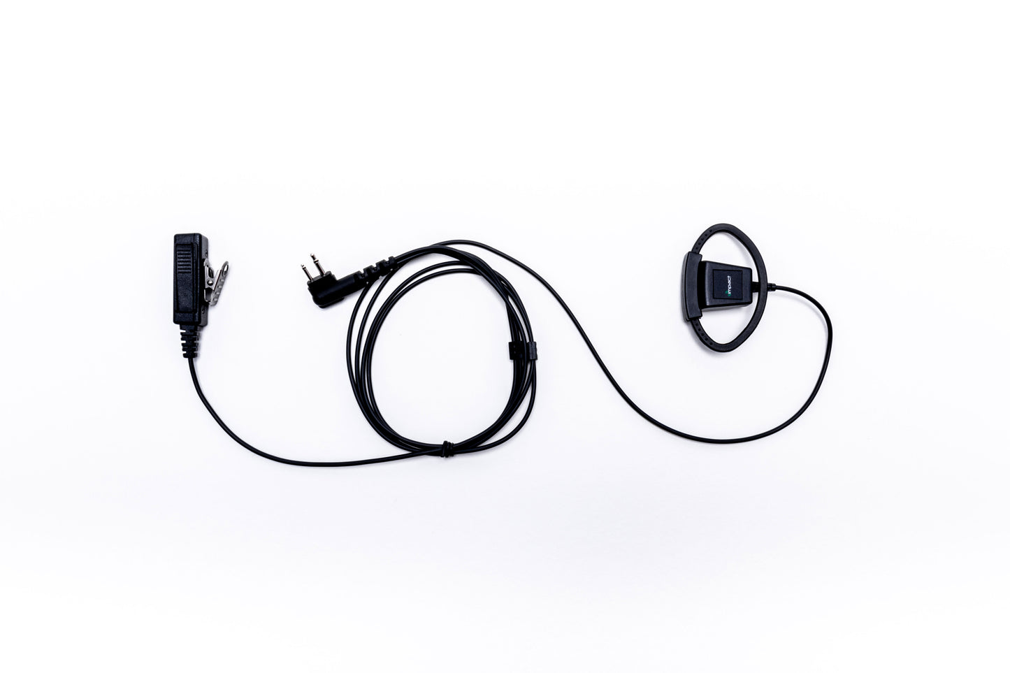 Platinum Series Noise Cancelling 2-Wire Surveillance Kit for Two-Way Radio with Adjustable D-Shaped Ear Hanger
