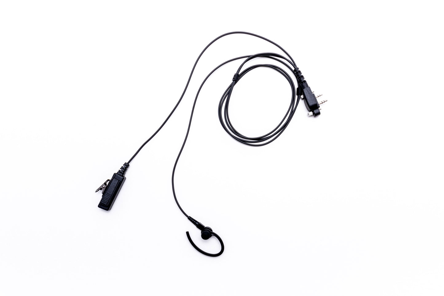 Platinum Series 2-Wire Surveillance Kit for Two-Way Radio with Ear Hook w/ In-Ear Bud