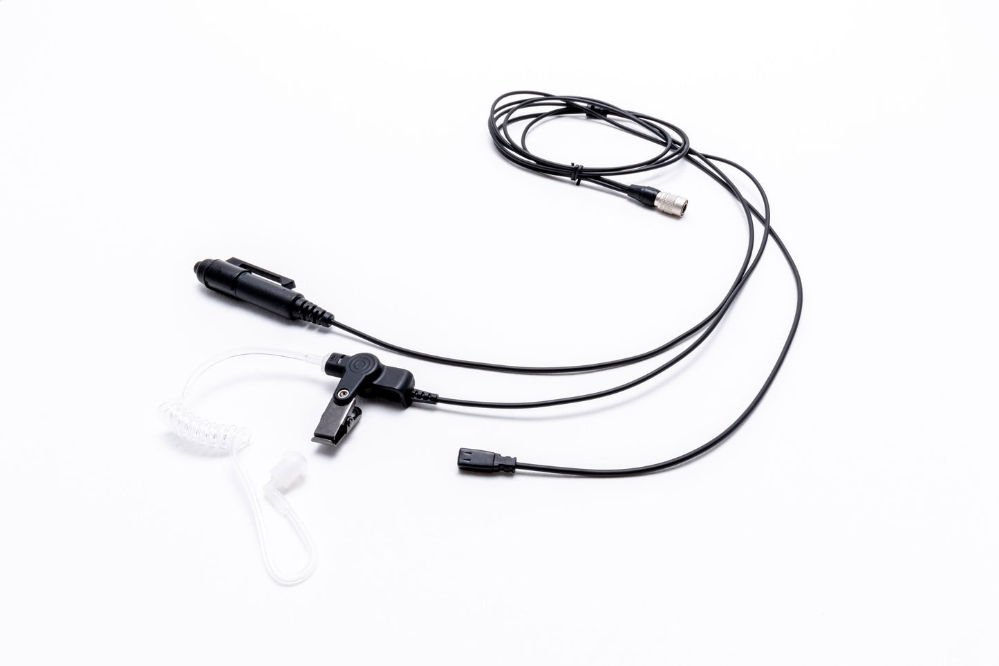 Platinum Series 3-Wire Surveillance Kit with Silent Barrel Push-to-Talk (PTT) and Quick Disconnect Acoustic Tube