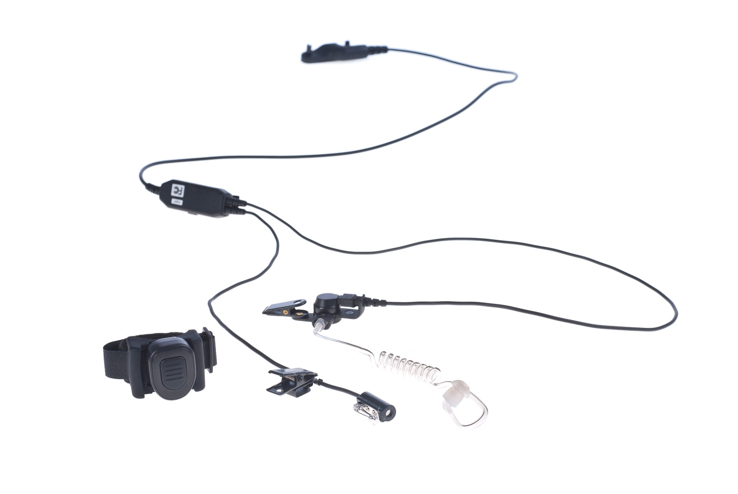 Platinum Series 3-Wire Surveillance Kit for Two-Way Radio with Wireless Push-to-Talk