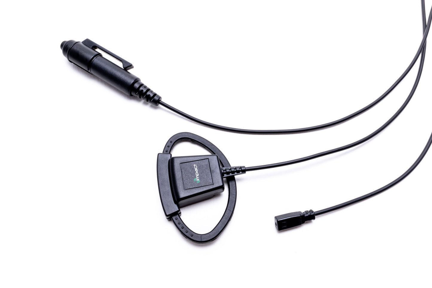 Platinum Series 3-Wire Surveillance Kit with Silent Barrel Push-to-Talk (PTT) and Adjustable D-Shaped Ear Hanger