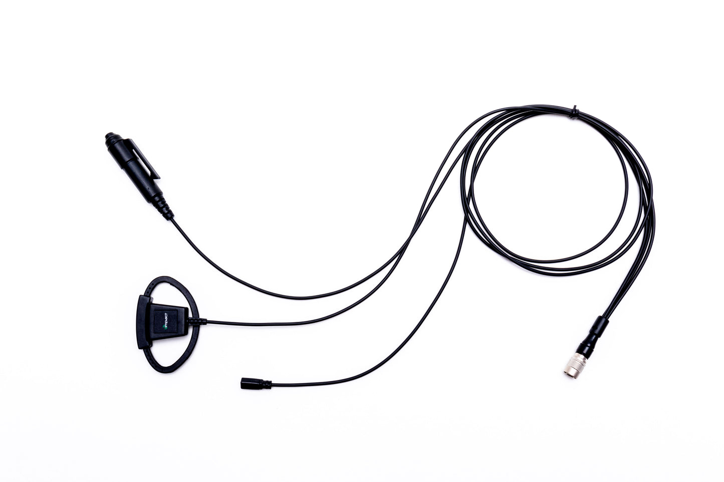 Platinum Series 3-Wire Surveillance Kit with Silent Barrel Push-to-Talk (PTT) and Adjustable D-Shaped Ear Hanger