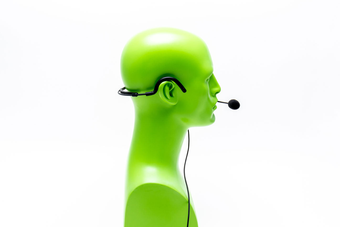 Platinum Series Heavy Duty, Single Speaker, Behind-the-Head Headset (Knowles™ Components and Noise Cancelling Mic)