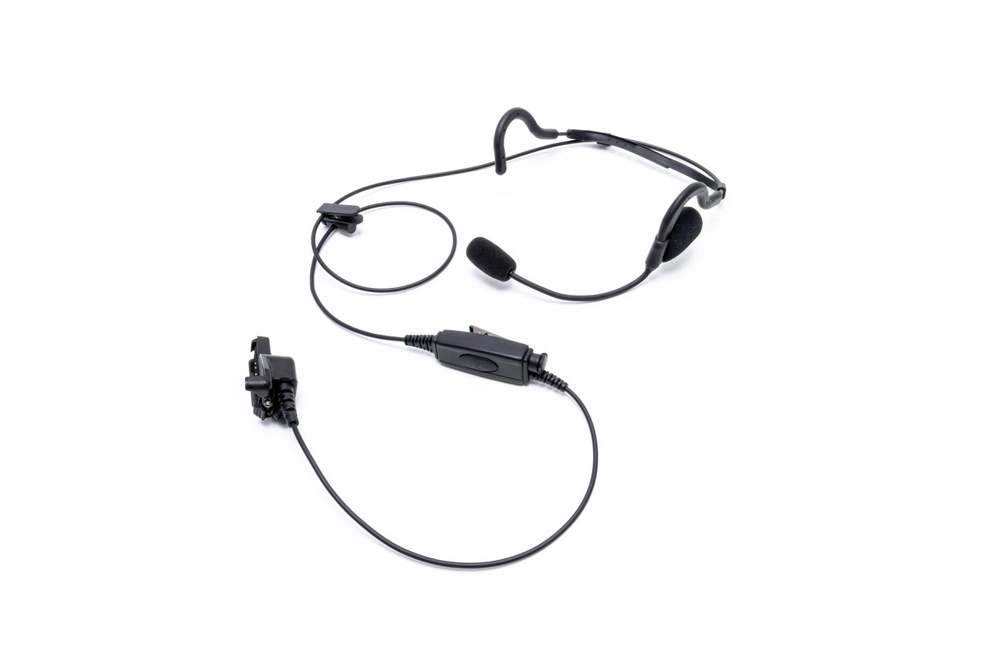 Platinum Series Heavy Duty, Single Speaker, Behind-the-Head Headset (Knowles™ Components and Noise Cancelling Mic)