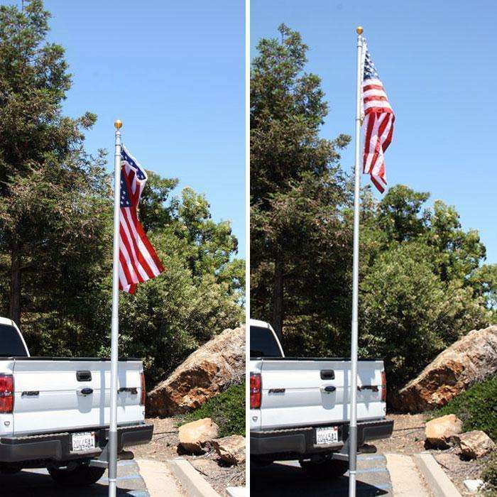 20' Foot Base Camp Telescoping Antenna Flag Pole