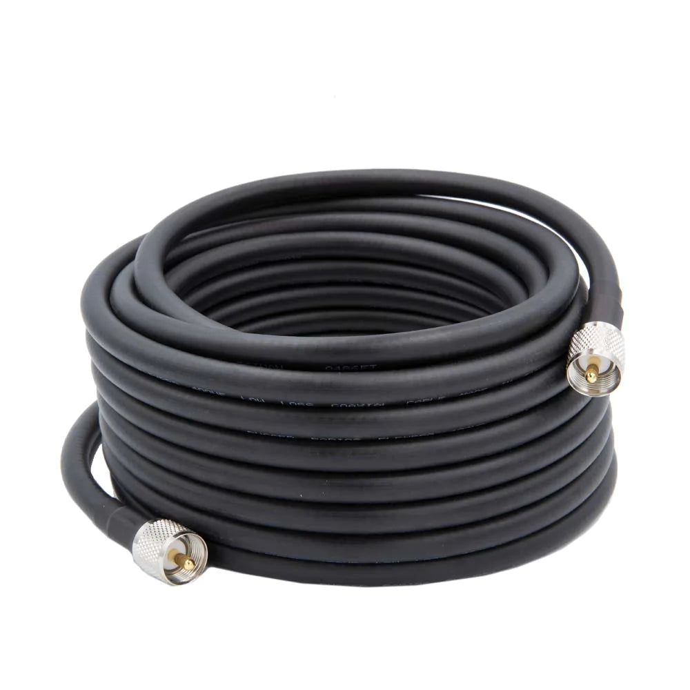35 Ft HD Flag Pole Antenna Coax Cable for Base Camp and Base Stations