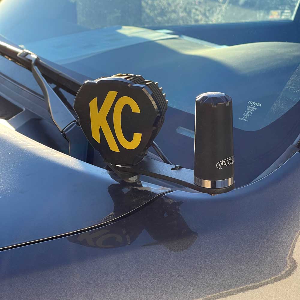 A Pillar Ditch Lights antenna Adaptor for Overlanding Adventure