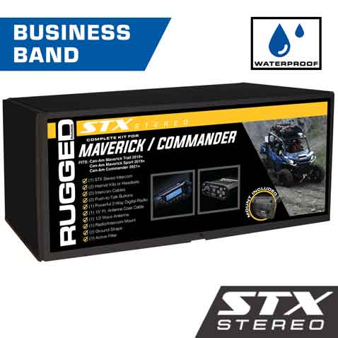 Can-Am Commander and Maverick - Glove Box Mount - STX STEREO with Business Band Radio