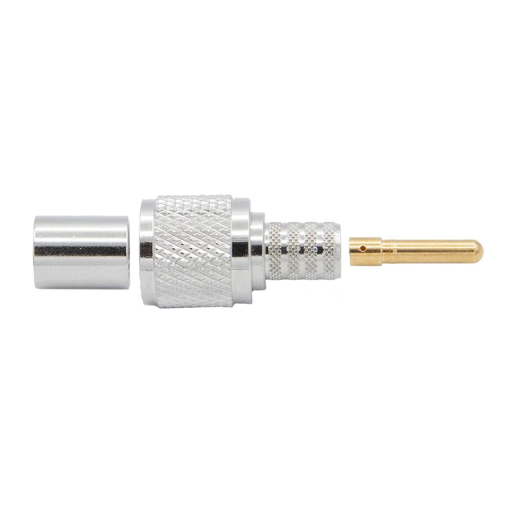 Crimp-on Male PL-259 UHF Connector for Rugged LMR400-UF Cable