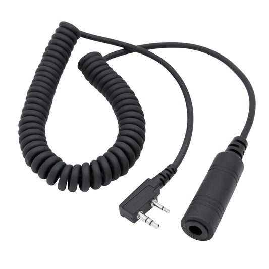 OFFROAD Headset  Helmet Coil Cord Cable for Rugged Radios and Kenwood Radios