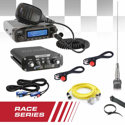 Offroad Race Kit - Complete RACE SERIES Communication Kit with M1 RACE SERIES Radio and 6100 RACE SERIES Intercom