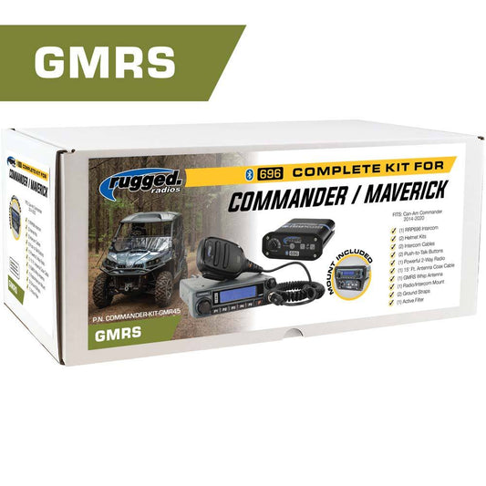POWERHOUSE 45 - Watt GMRS Radio Can-Am Commander Complete UTV Communication Kit