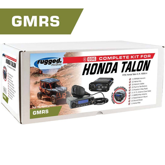 POWERHOUSE 45-Watt GMRS Radio - Honda Talon Complete UTV Communication Intercom Kit