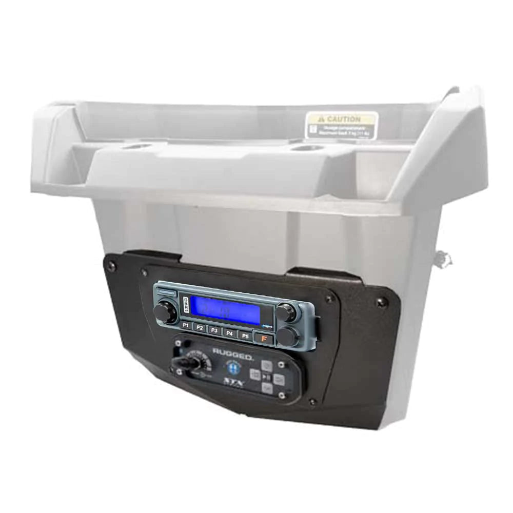 Can-Am Commander and Maverick - Glove Box Mount - STX STEREO with 45-Watt GMRS Radio