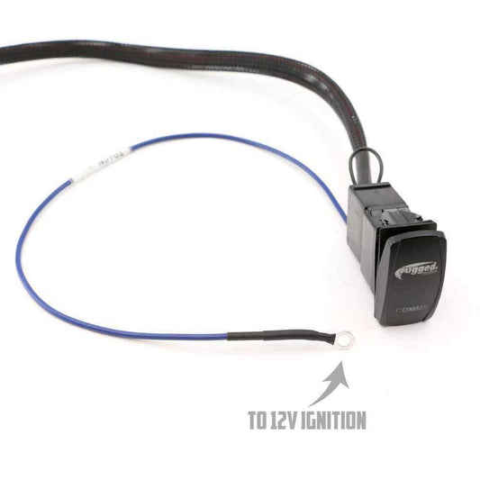 Radio & Intercom Install Harness with Rocker Switch