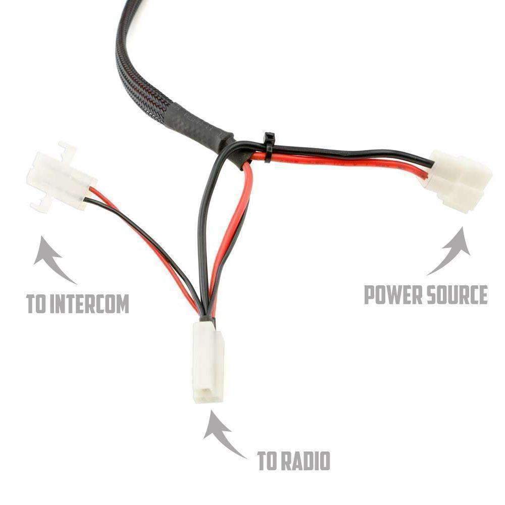 Radio & Intercom Install Harness with Rocker Switch