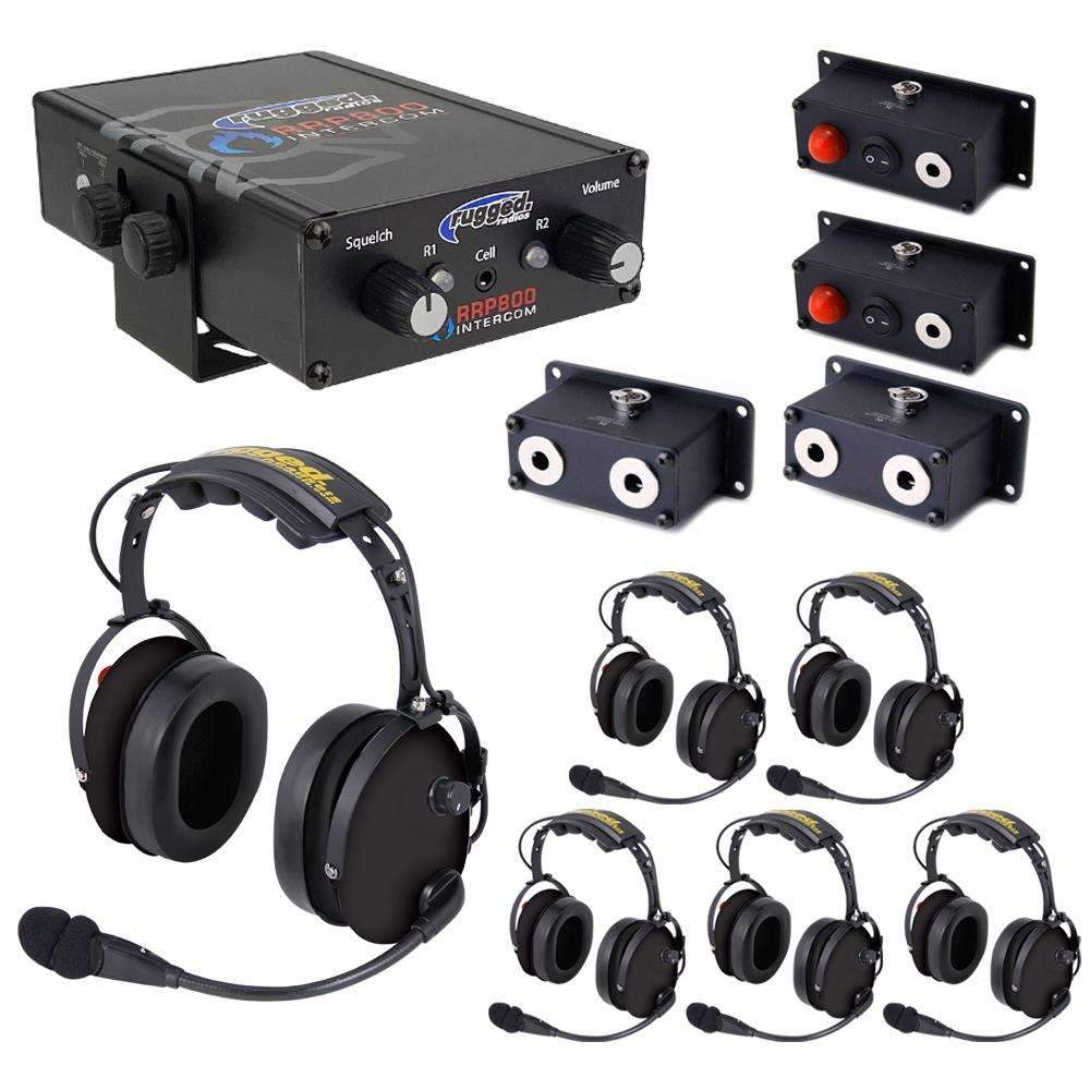Fire Safety Industrial Dual Radio Intercom 6 Place Kit with RRP800