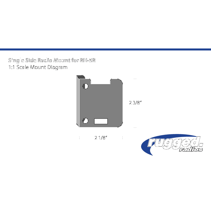 Single Side Handheld Radio Mount for V3 / RH5R / RDH16 / GMR2