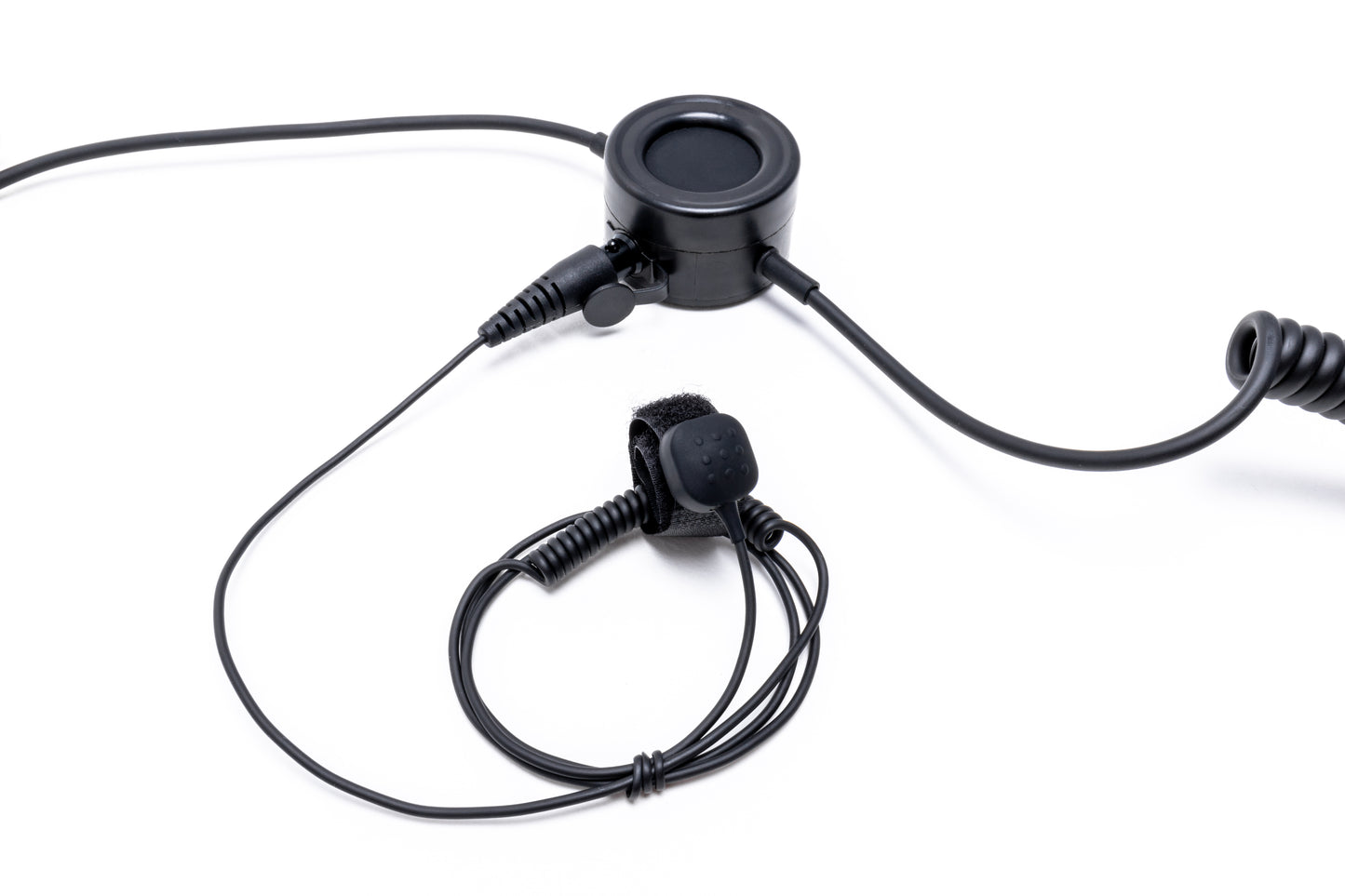 Platinum Series Heavy Duty Throat Mic for Two-Way Radio with Ring Finger PTT Switch
