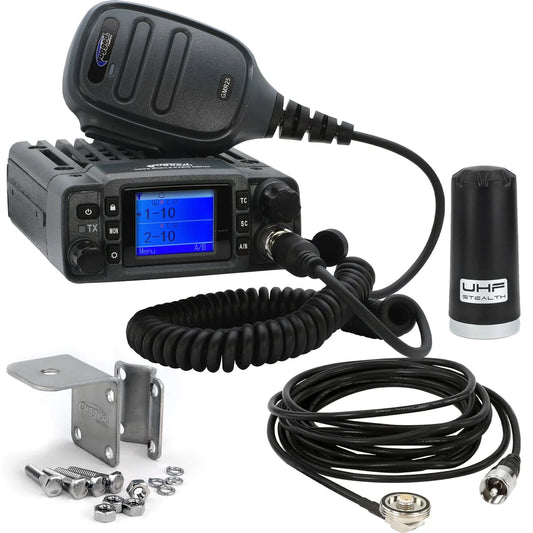 Radio Kit Lite - GMR25 Waterproof GMRS Band Mobile Radio with Stealth Antenna