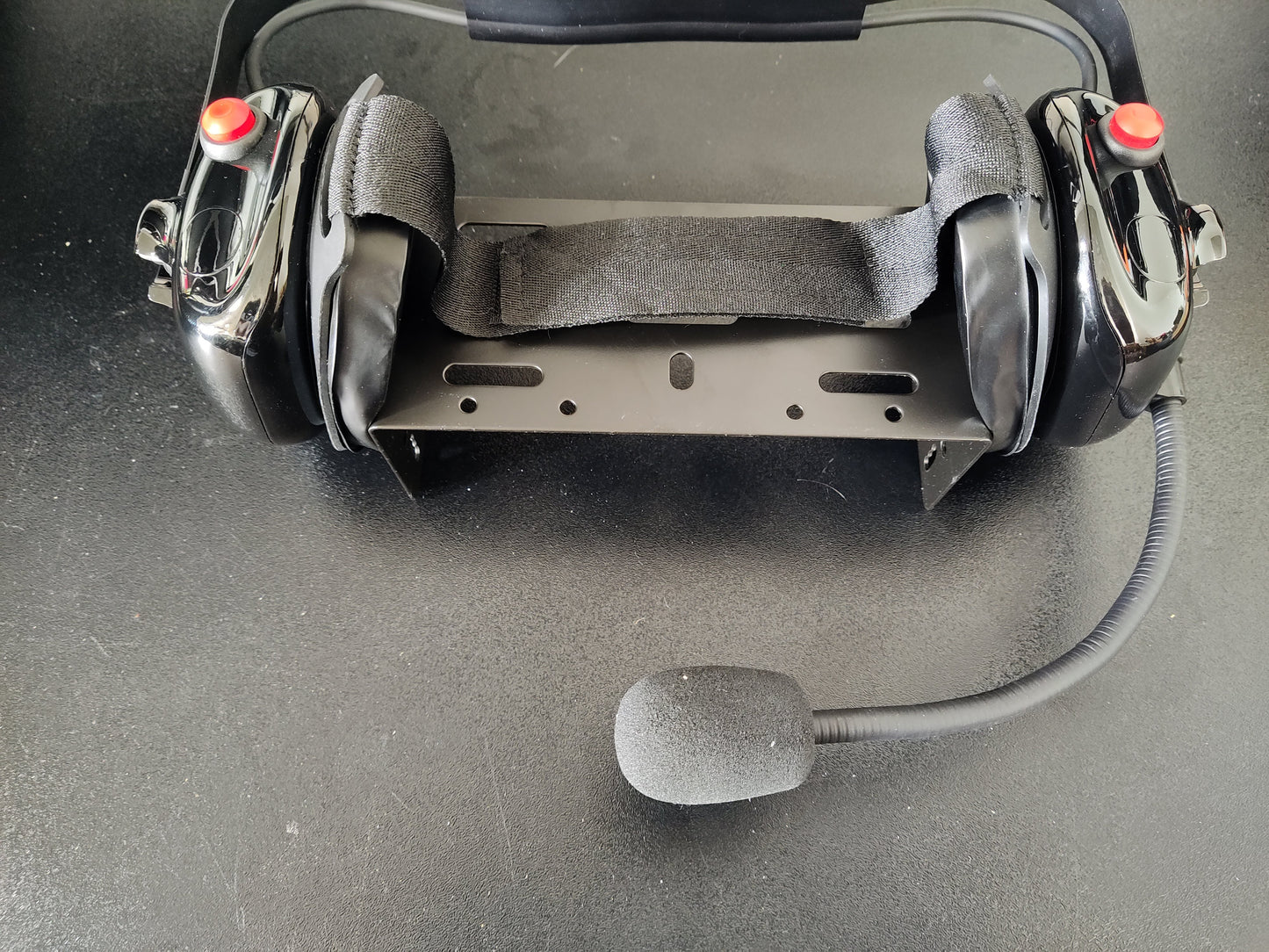 Behind The Head - Dual Push To Talk - Dual Earmuff - Noise Cancelling Headset W/ Flexible Boom