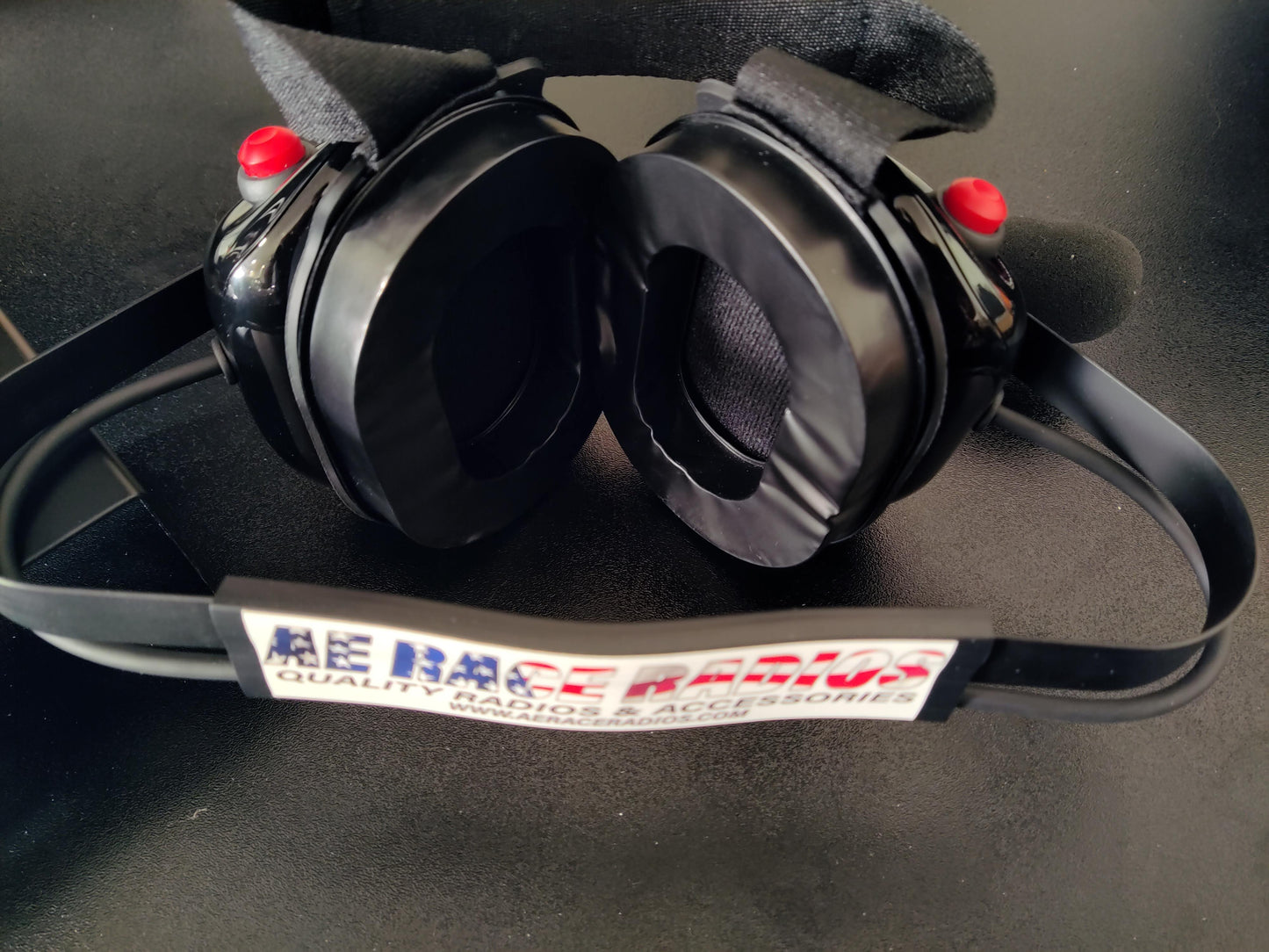 Behind The Head - Dual Push To Talk - Dual Earmuff - Noise Cancelling Headset W/ Flexible Boom