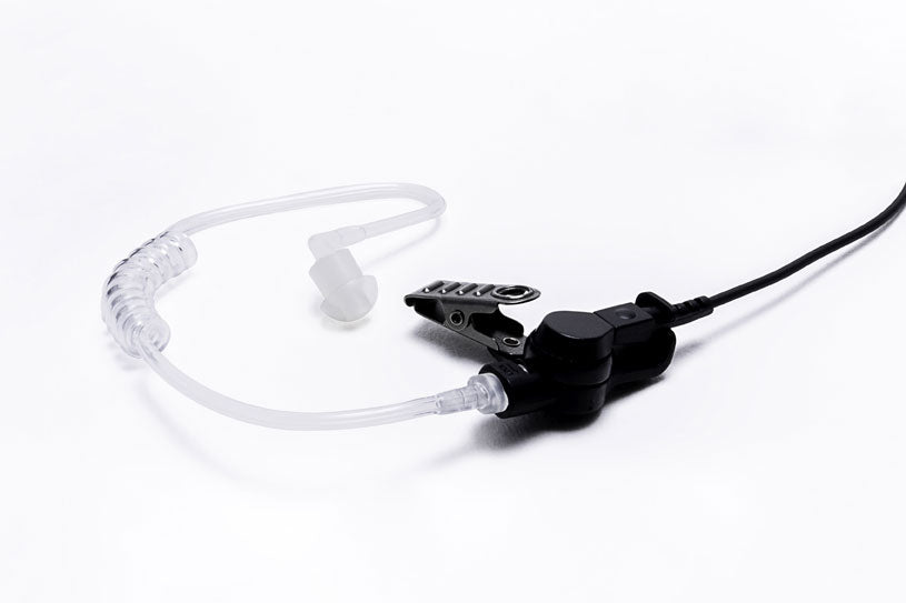 Platinum Series 3-Wire Surveillance Kit with Silent Barrel Push-to-Talk (PTT) and Quick Disconnect Acoustic Tube