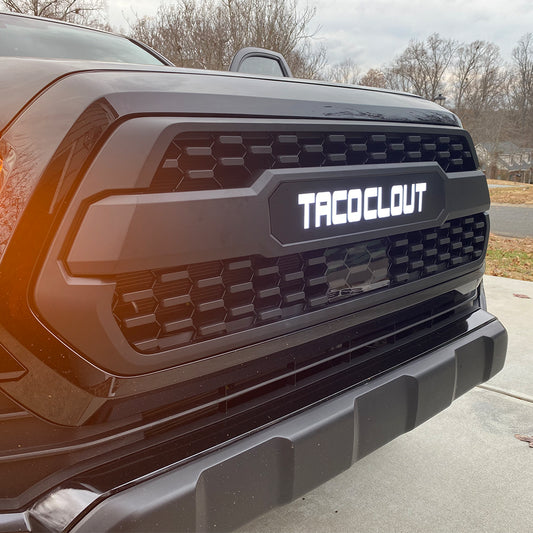 Custom CNC Cut LED Backlit TRD Pro Style Grille for 2016-2021 Tacoma