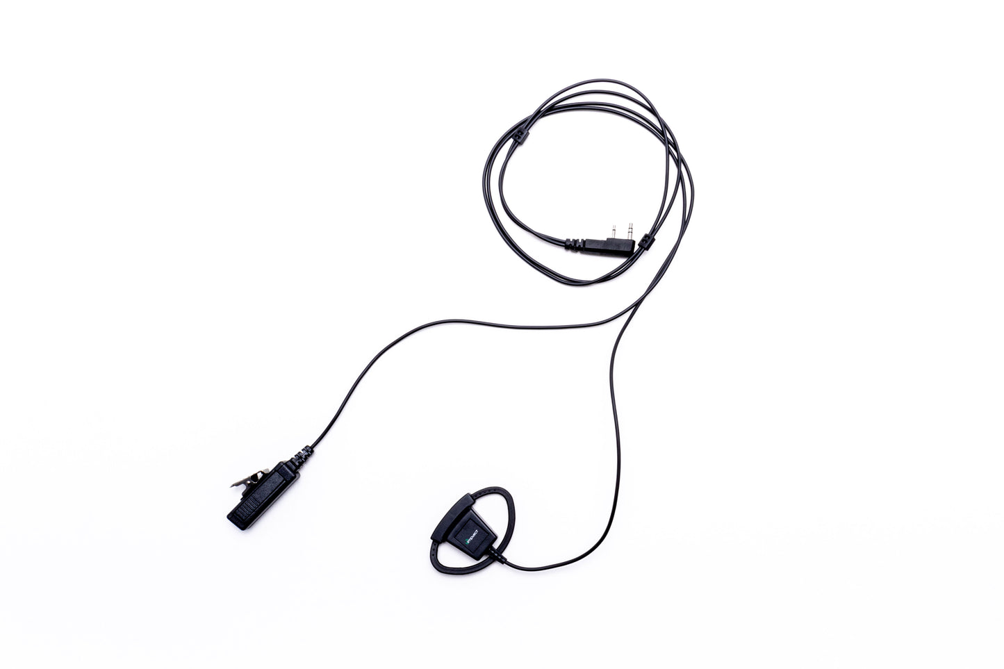 Platinum Series Noise Cancelling 2-Wire Surveillance Kit for Two-Way Radio with Adjustable D-Shaped Ear Hanger