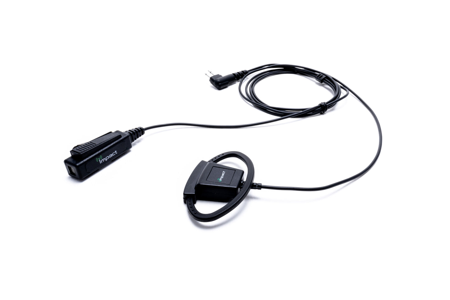 Platinum Series 2-Wire Surveillance Kit for Two-Way Radio with Adjustable D-Shaped Ear Hanger