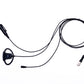 Platinum Series 3-Wire Surveillance Kit with Silent Barrel Push-to-Talk (PTT) and Adjustable D-Shaped Ear Hanger