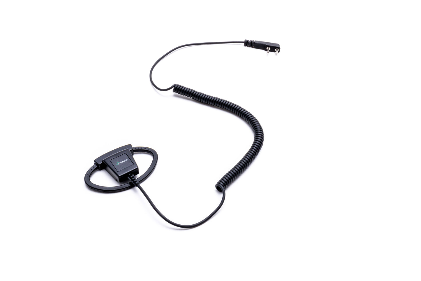 Platinum Series Listen Only 1-Wire Surveillance Kit for Two-Way Radio and Adjustable D-Shaped Ear Hanger